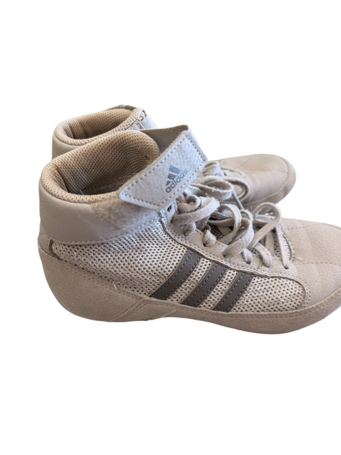 Vist Large View of Product Image Which is Used Adidas Wrestling Shoes Grey Junior 02.5