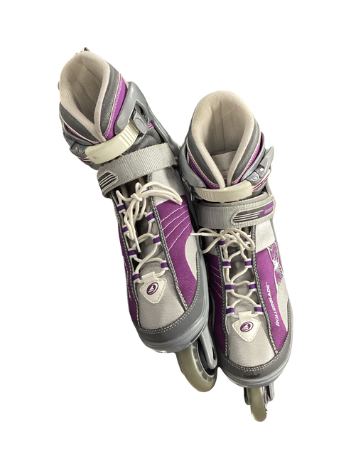 Vist Large View of Product Image Which is Used Rollerblade SPITFIRE Senior Rec Fitness Skates Purple Adjustable