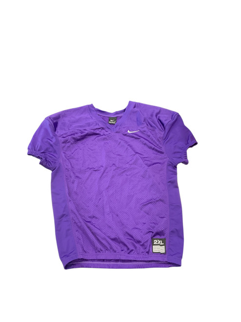 Vist Large View of Product Image Which is Used Nike PRACTICE JERSEY FB Top Youth Purple 2X