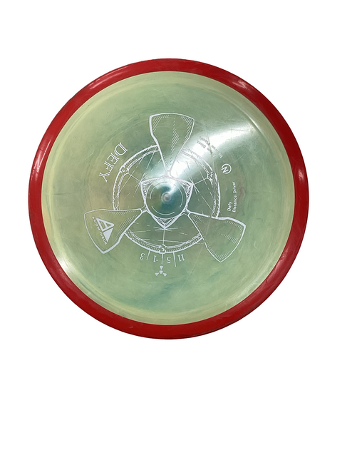 Vist Large View of Product Image Which is Used Axiom DEFY Disc Golf Driver Tan 169g