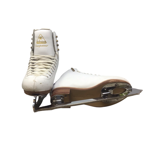 Vist Large View of Product Image Which is Used Jackson COMPETITOR Girls Figure Skate White Junior 04