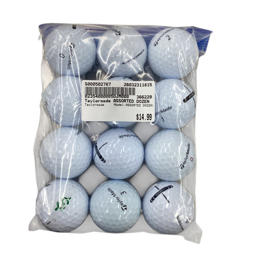Vist Large View of Product Image Which is Used Taylormade ASSORTED DOZEN 12 Pack - Golf Balls