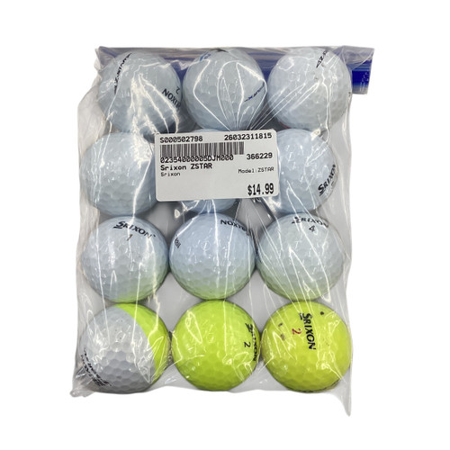 Vist Large View of Product Image Which is Used Srixon ZSTAR 12 Pack - Golf Balls