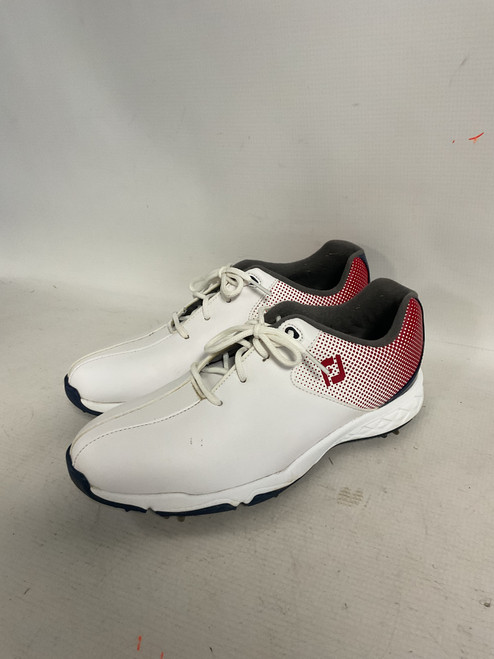 Vist Large View of Product Image Which is Used Foot Joy DNA HELIX Jr Golf Shoes White Junior 06