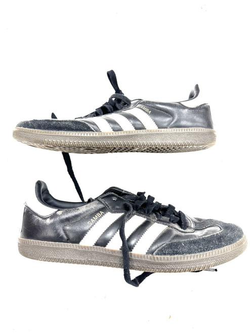 Vist Large View of Product Image Which is Used Adidas Soccer Indoor Shoes Black Senior 9