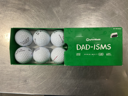 Vist Large View of Product Image Which is Used Taylormade PROJECT A DID-ISMS 6PK 6 Pack - Golf Balls