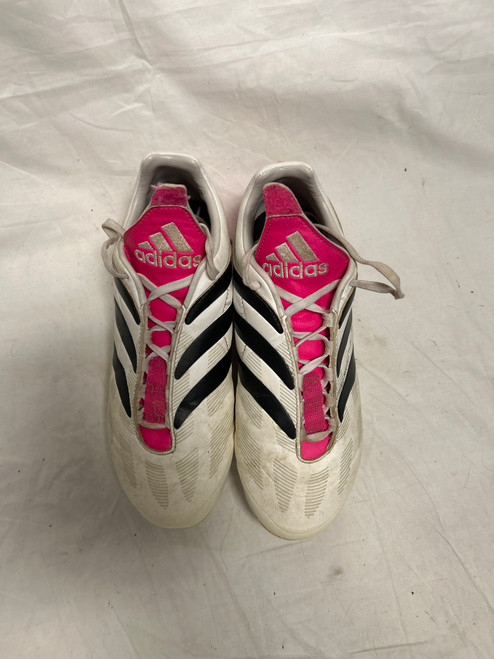 Vist Large View of Product Image Which is Used Adidas Soccer Cleats White Junior 04.5