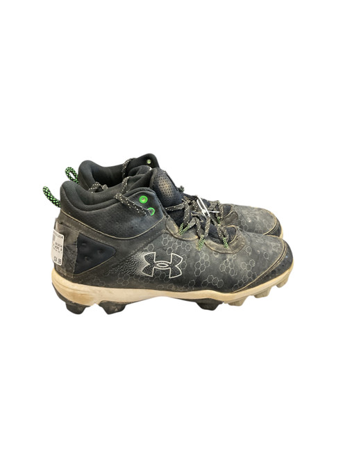 Vist Large View of Product Image Which is Used Under Armour OUT OF HERE BH SZ 7 BB/SB Cleats Black Senior 7