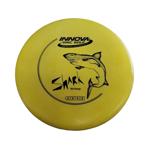 Vist Large View of Product Image Which is Used Innova SHARK Disc Golf Mid Range Yellow 171g