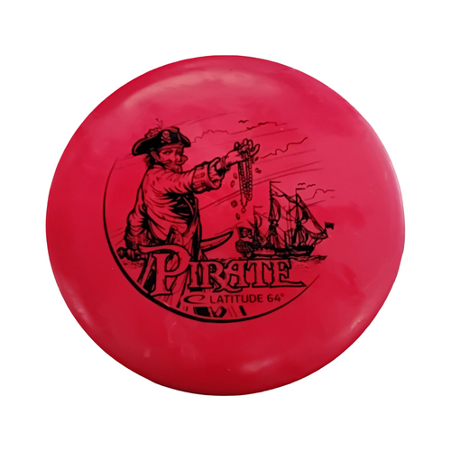 Vist Large View of Product Image Which is Used Latitude 64 PIRATE Disc Golf Putter Red 167g