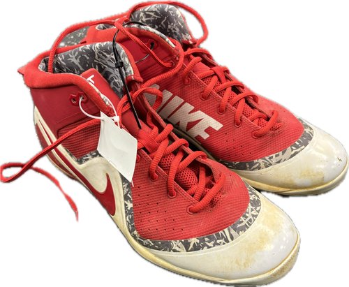 Vist Large View of Product Image Which is Used Nike FORCE ZOOM TROUT 4 BB/SB Cleats Cardinal And White Senior 12