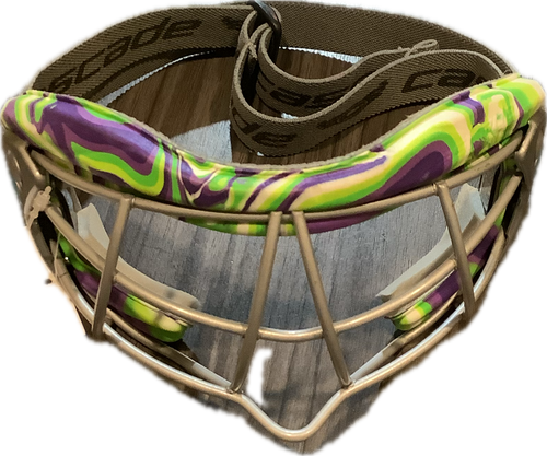 Vist Large View of Product Image Which is Used Cascade GOGGLES WOMENS Lacrosse Facial Protect Green Senior
