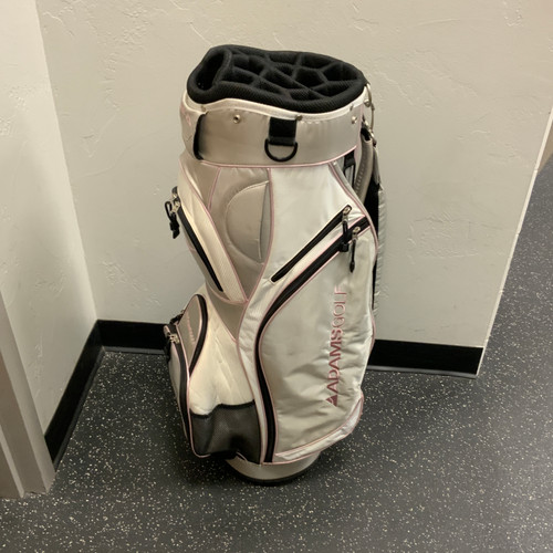 Vist Large View of Product Image Which is Used Adams Golf Womens Cart Bag White