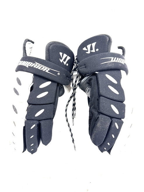 Vist Large View of Product Image Which is Used Warrior TEMPO Lacrosse Gloves Mens Black LG