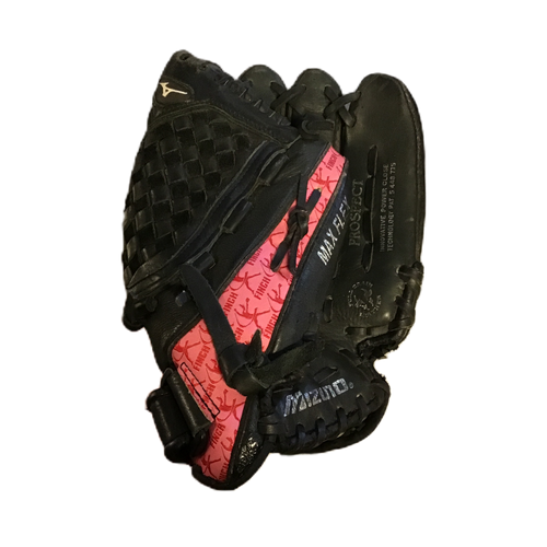 Vist Large View of Product Image Which is Used Mizuno Jenny Finch Prospect Series Softball Glove RH Throw Black 12"