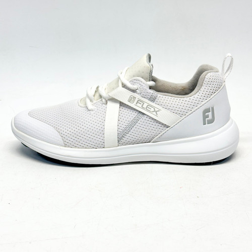 Vist Large View of Product Image Which is Used Foot Joy WOMENS FLEX Womens Golf Shoes White Senior 8