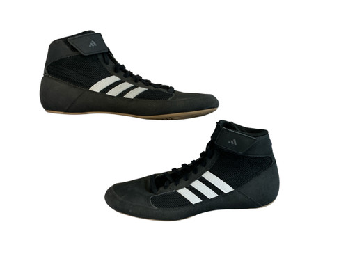 Vist Large View of Product Image Which is Used Adidas Wrestling Shoes Black Senior 7.5