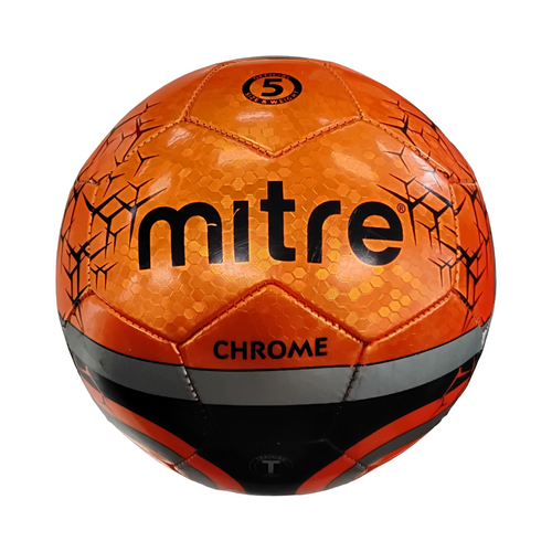 Vist Large View of Product Image Which is Used Mitre CHROME All Size Soccer Ball Orange 5