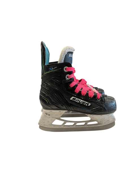 Vist Large View of Product Image Which is Used Bauer XLP SZ Y 12 Youth Hockey Skate Youth 12.0