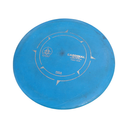 Vist Large View of Product Image Which is Used STOKELY CARDINAL THERMO FIRST RUN Disc Golf Mid Range Carolina Blue