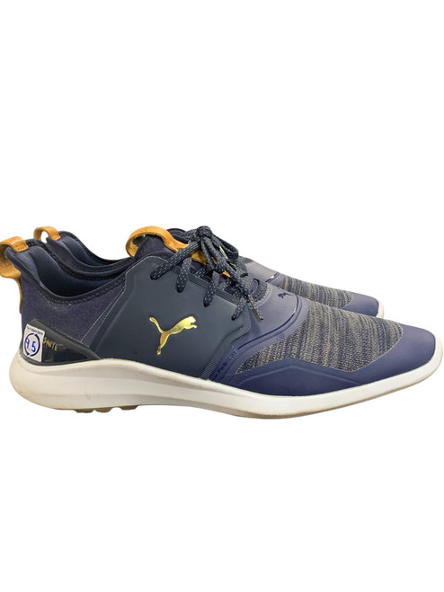 Vist Large View of Product Image Which is Used Puma Mens Golf Shoes Navy Blue Senior 9.5