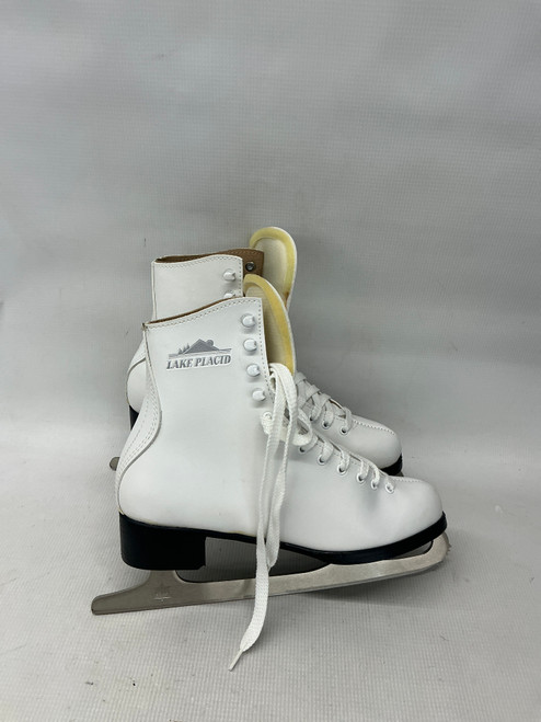 Vist Large View of Product Image Which is Used Lake Placid FIGURE SKATES WomensFigure Skate White Senior 8