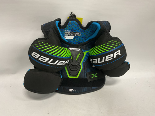 Vist Large View of Product Image Which is Used Bauer Youth Shoulder Pads LG