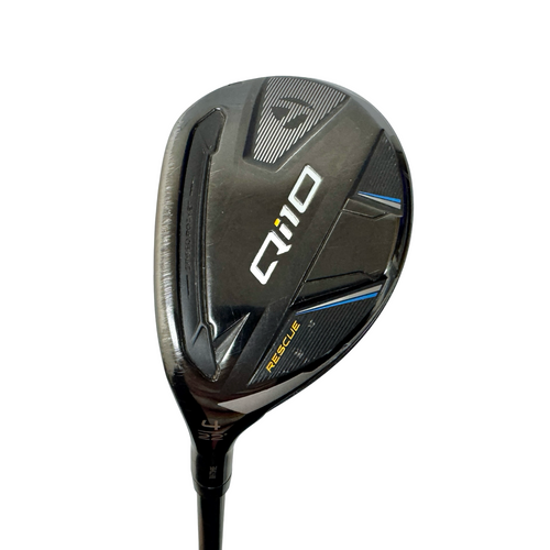Vist Large View of Product Image Which is Used Taylormade QI10 RESCUE Men's LH 4 Hybrid Regular Flex Graphite Shaft