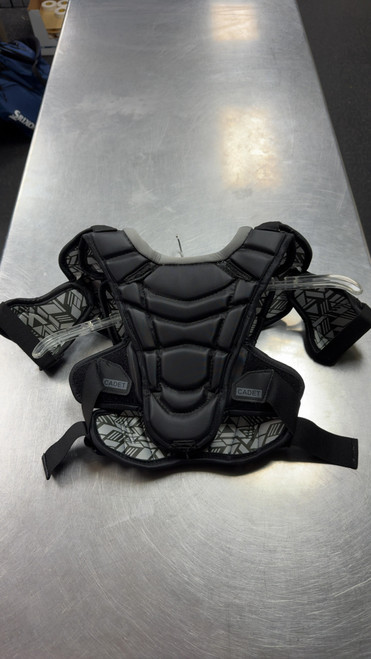 Vist Large View of Product Image Which is Used True CADET Lacrosse Shoulder Pads Black MD