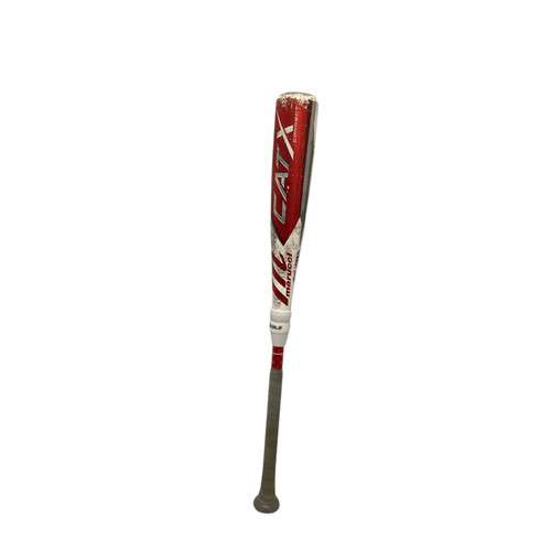 Vist Large View of Product Image Which is Used Marucci CAT X BB/SB USSSA 2 5/8 Bat White 28"