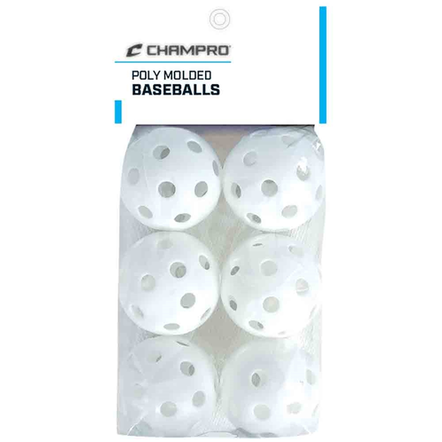 Vist Large View of Product Image Which is New Poly Baseballs - 6 Pk
