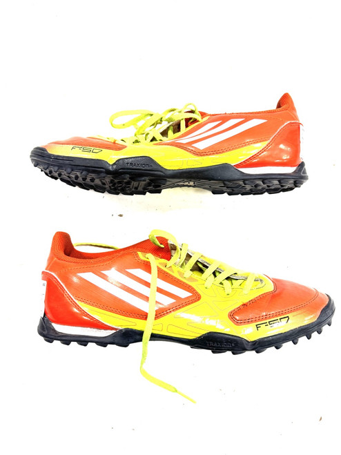 Vist Large View of Product Image Which is Used Adidas Soccer Turf Shoes Red Senior 6.5