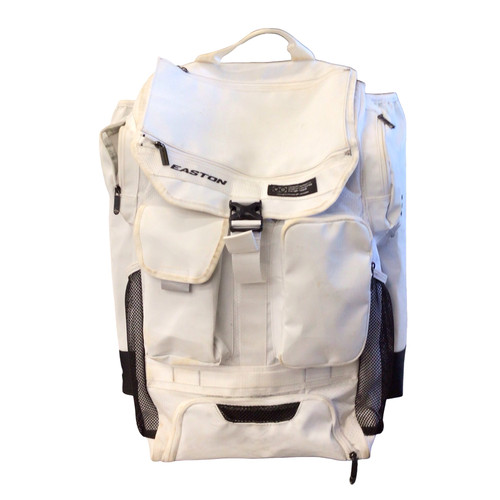 Vist Large View of Product Image Which is Used Easton CATCHERS WHEELED BAG BB/SB Player Wheeled Bag White