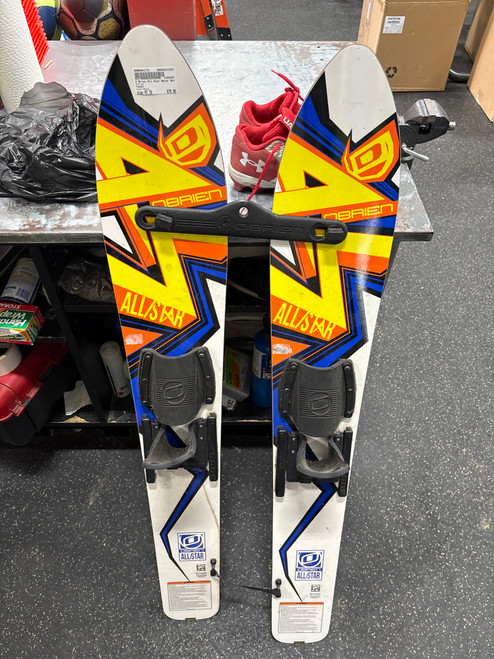 Vist Large View of Product Image Which is Used O'Brien Pair of Skis White 45"