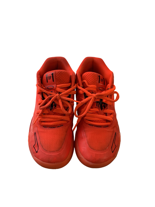 Vist Large View of Product Image Which is Used Puma Basketball Shoes M Red Senior 7.5