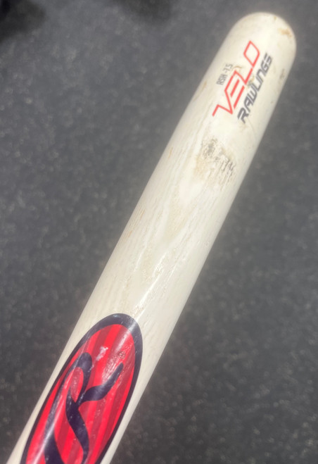 Vist Large View of Product Image Which is Used Rawlings VELO BB/SB Wood Bat 30"