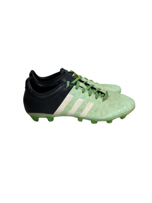 Vist Large View of Product Image Which is Used Adidas Soccer Cleats Green Senior 7.5