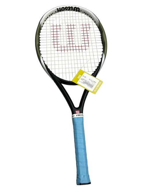 Vist Large View of Product Image Which is Used Wilson HYPER HAMMER 5.3 Adult Tennis Racquet Black 4 1/4"