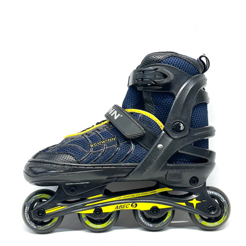Vist Large View of Product Image Which is Used Schwinn ABEC 5 Senior Rec Fitness Skates Navy Blue Adjustable