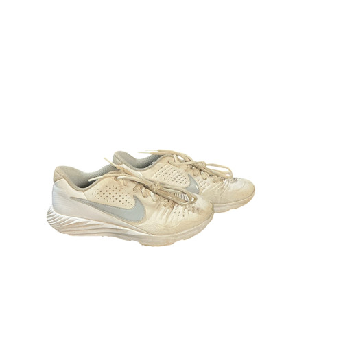 Vist Large View of Product Image Which is Used Nike LAX Cleats Girls White Junior 02.5