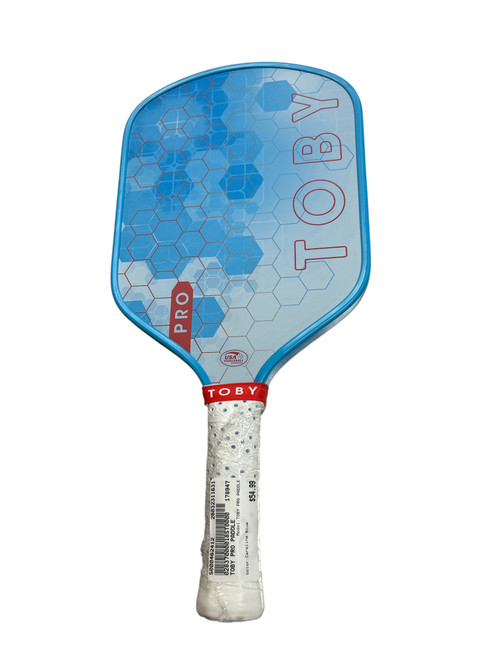 Vist Large View of Product Image Which is Used TOBY PRO PADDLE Pickleball Racquet Carolina Blue