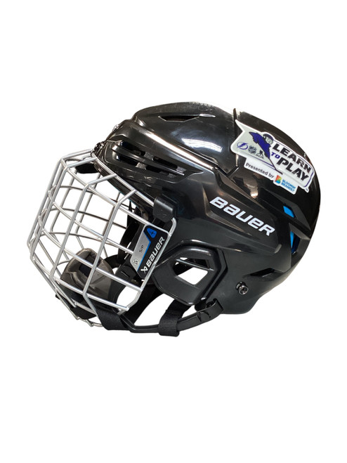 Vist Large View of Product Image Which is Used Bauer REAKT 55 Helmet Cage Combo Black SM