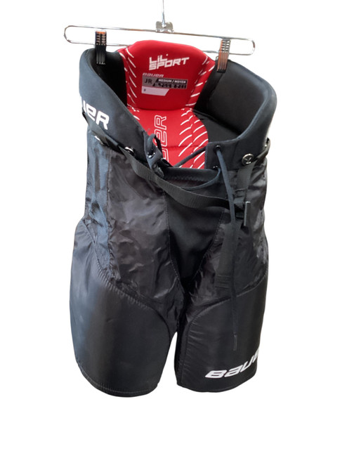 Vist Large View of Product Image Which is Used Bauer LIL SPORT JR MD Junior Pant Black MD