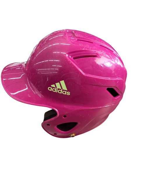 Vist Large View of Product Image Which is Used Adidas ADIDAS BATTING HELMET 6 - 6.5 Batting Helmet No Mask Pink SM