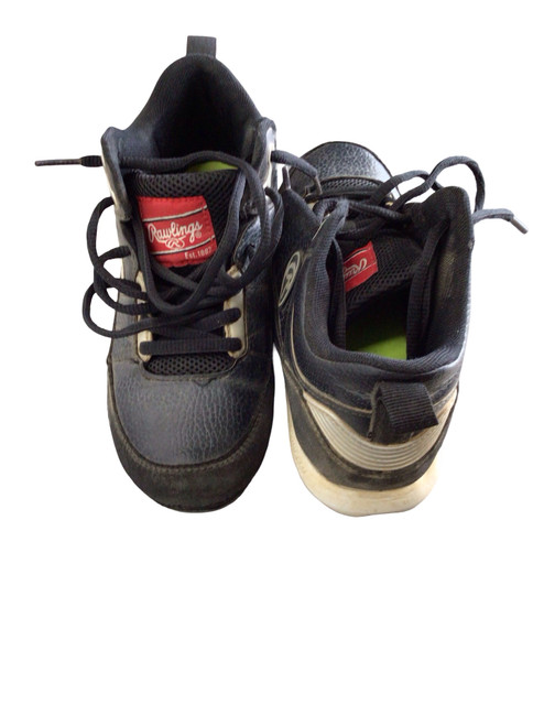 Vist Large View of Product Image Which is Used Rawlings BB CLEATS BB/SB Cleats Black Junior 02