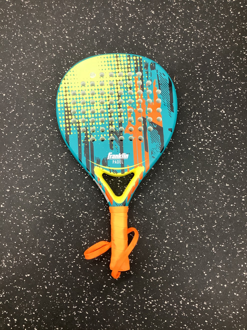 Vist Large View of Product Image Which is Used Franklin PADEL Pickleball Racquet Orange