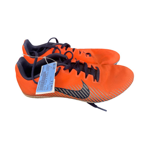 Vist Large View of Product Image Which is Used Nike Track & Field Cleats Adult Neon Orange Senior 9