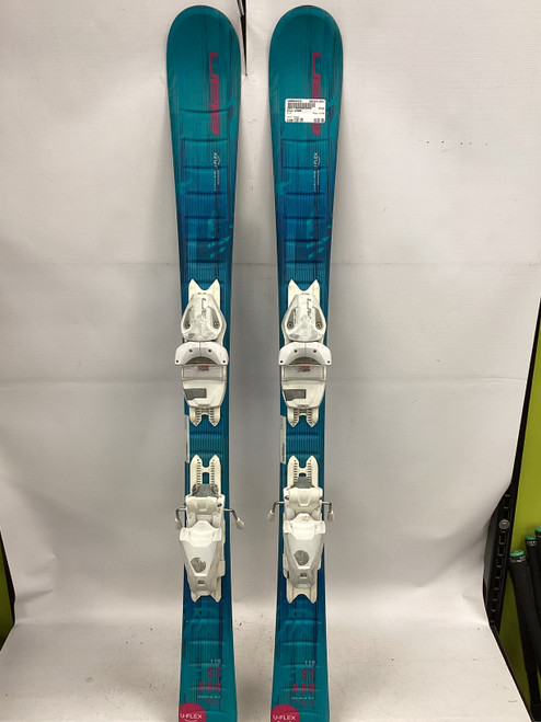 Vist Large View of Product Image Which is Used Elan STARR Girls DH Ski/Binding Cobalt 110 cm