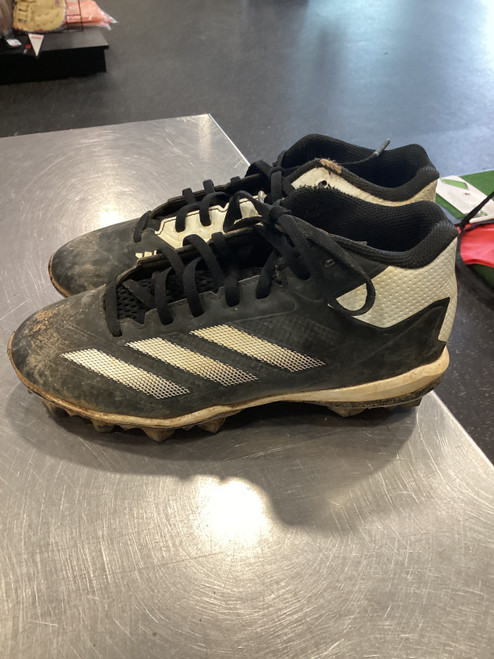 Vist Large View of Product Image Which is Used Adidas BLK BASEBALL CLEATS BB/SB Cleats Black Senior 5