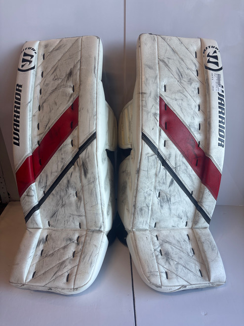 Vist Large View of Product Image Which is Used Warrior RG4 GOAL PADS Goalie Leg Pads Inter None 30"
